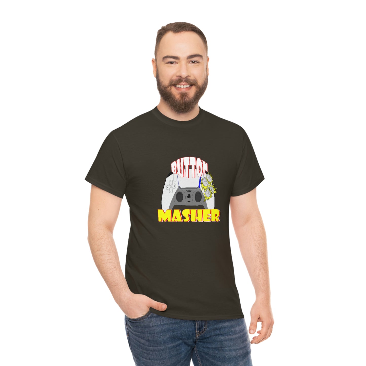 Button Masher [Ps ]ver.2Unisex Heavy Cotton Tee