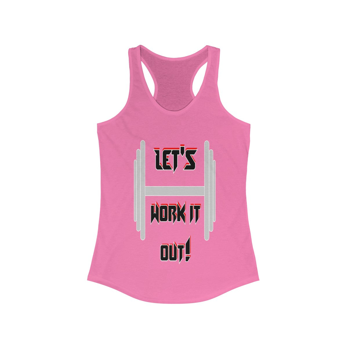 Let's work it out.Women's Ideal Racerback Tank