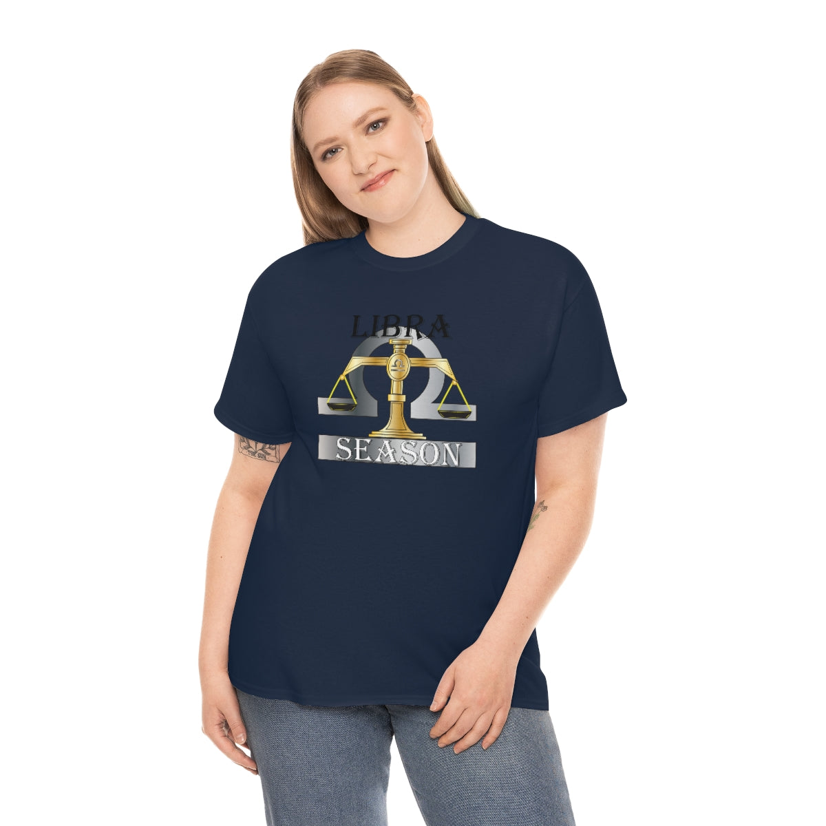 Libra season Unisex Heavy Cotton Tee