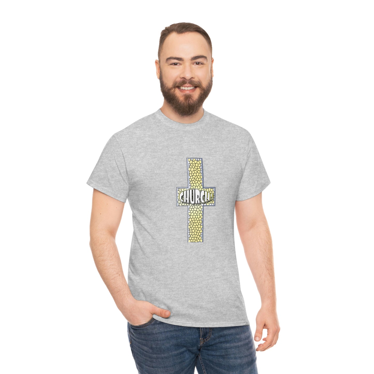 Church[cross] Unisex Heavy Cotton Tee