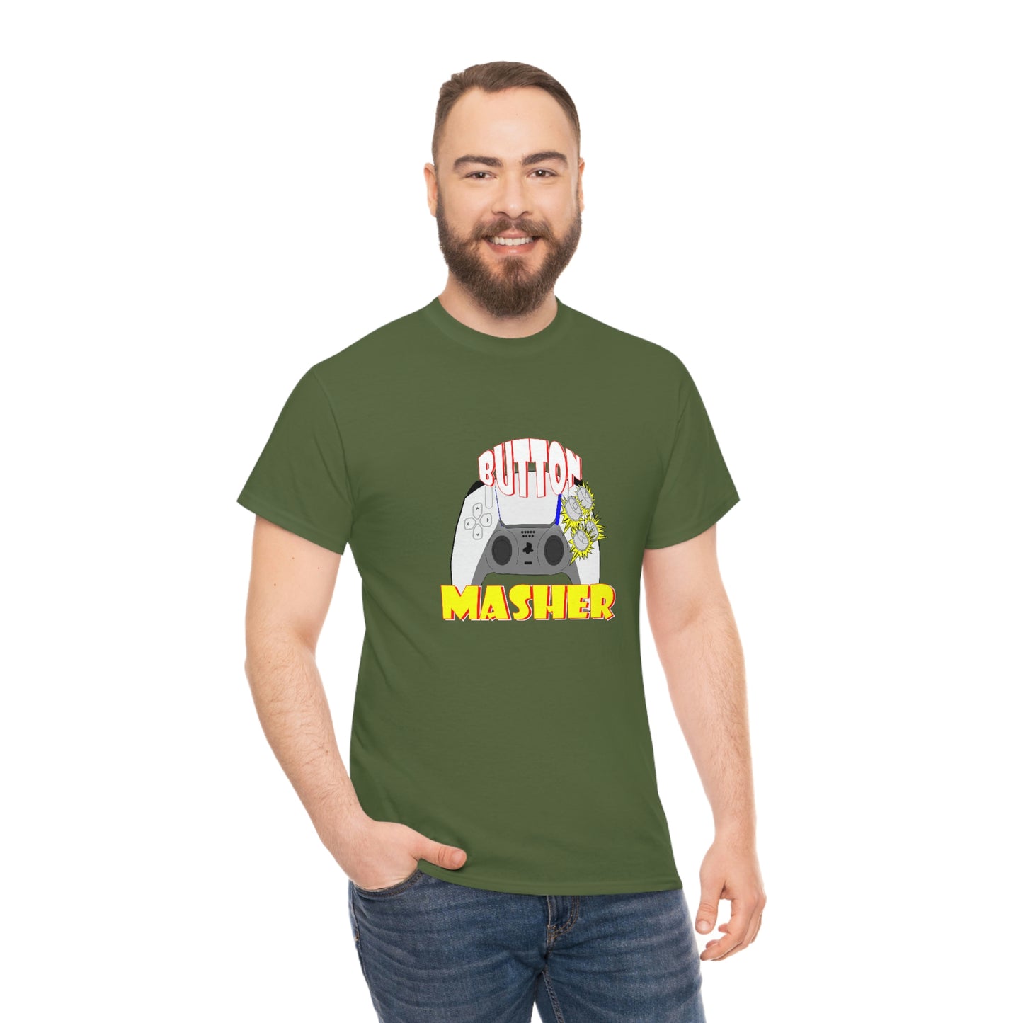 Button Masher [Ps ]ver.2Unisex Heavy Cotton Tee