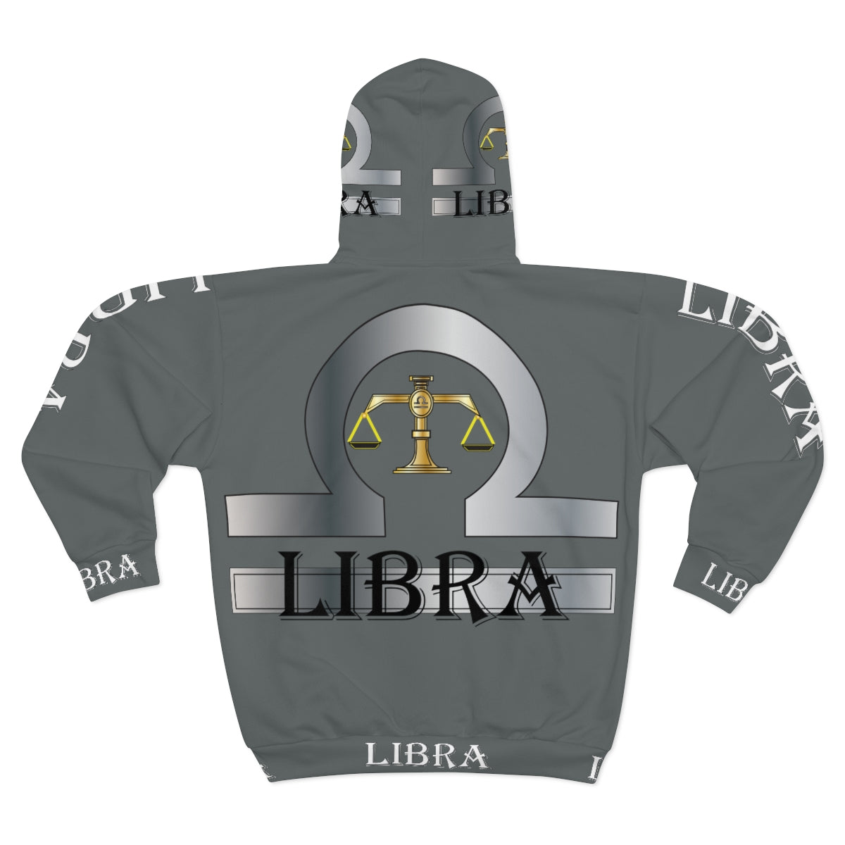 Libra AOP Unisex Zip Hoodie