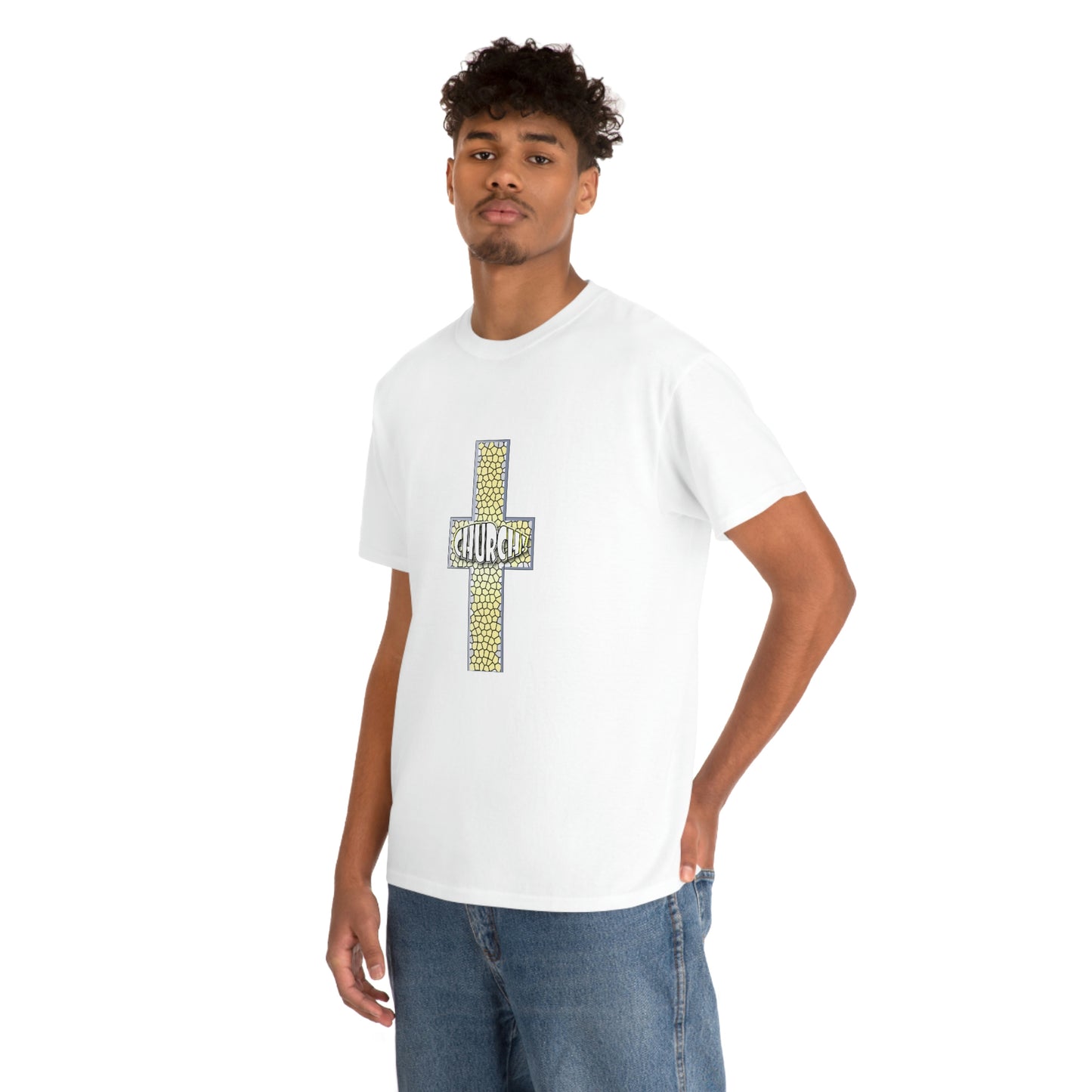 Church[cross] Unisex Heavy Cotton Tee