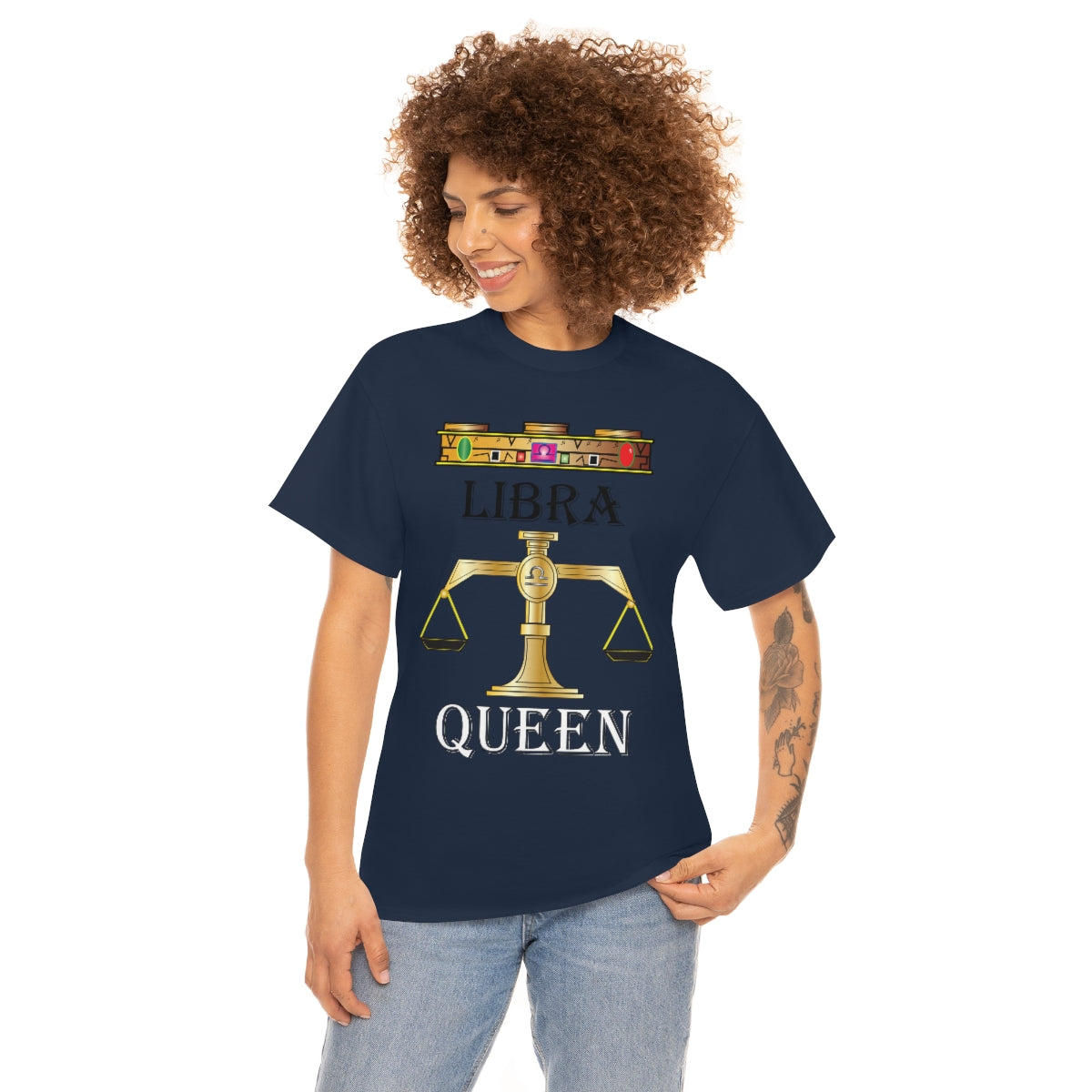 Libra queen Unisex Heavy Cotton Tee