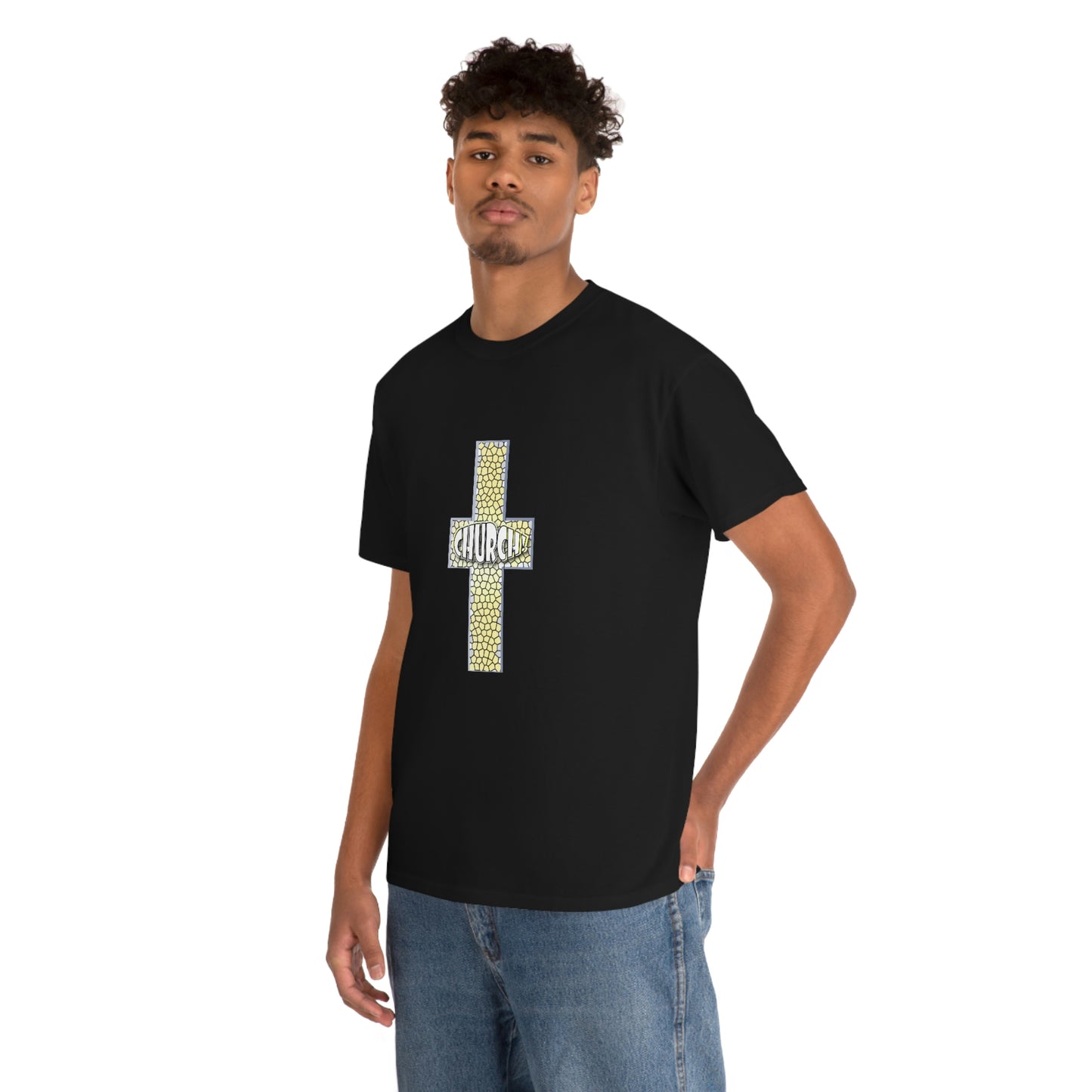 Church[cross] Unisex Heavy Cotton Tee