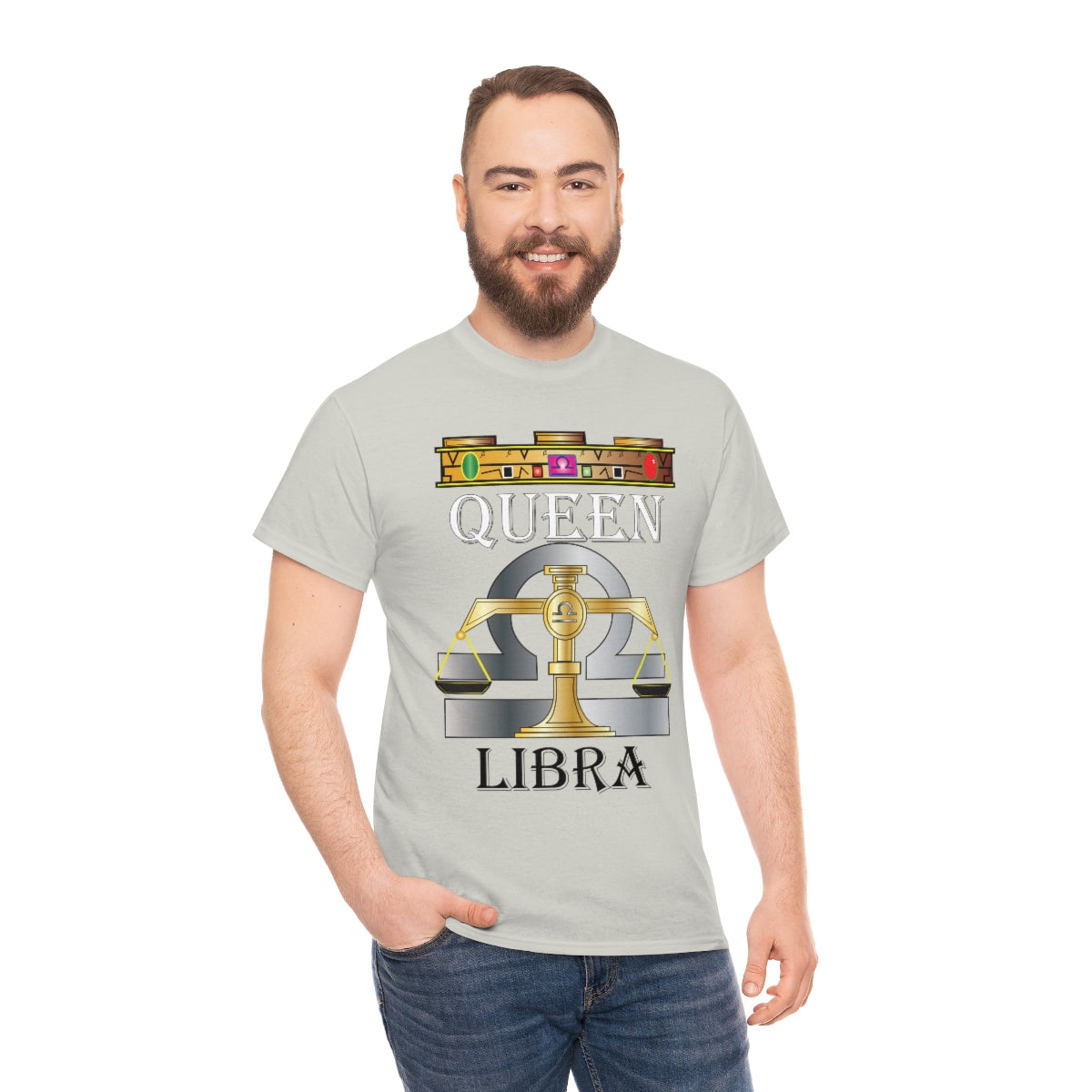 Queen Libra Unisex Heavy Cotton Tee