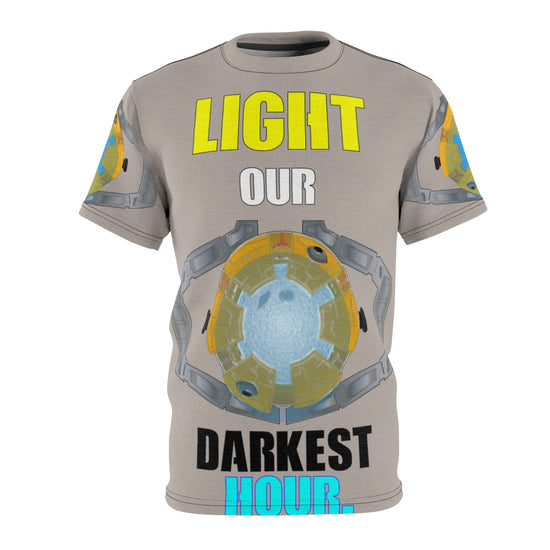 Light our darkest hour Unisex AOP Cut & Sew Tee