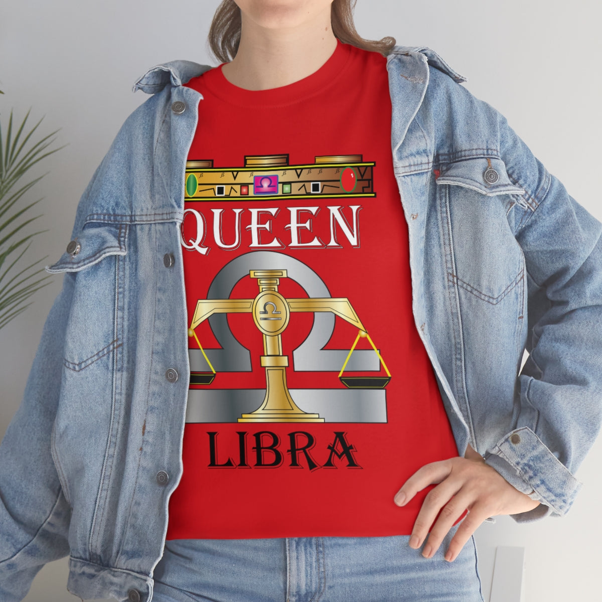 Queen Libra Unisex Heavy Cotton Tee