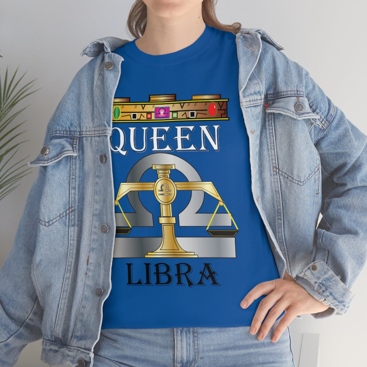 Queen Libra Unisex Heavy Cotton Tee