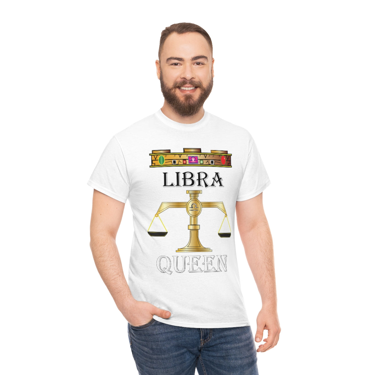 Libra queen Unisex Heavy Cotton Tee