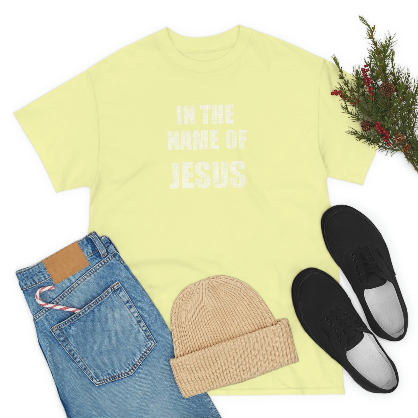 In the name of Jesus Unisex Heavy Cotton Tee