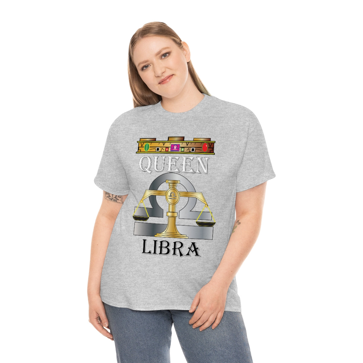 Queen Libra Unisex Heavy Cotton Tee