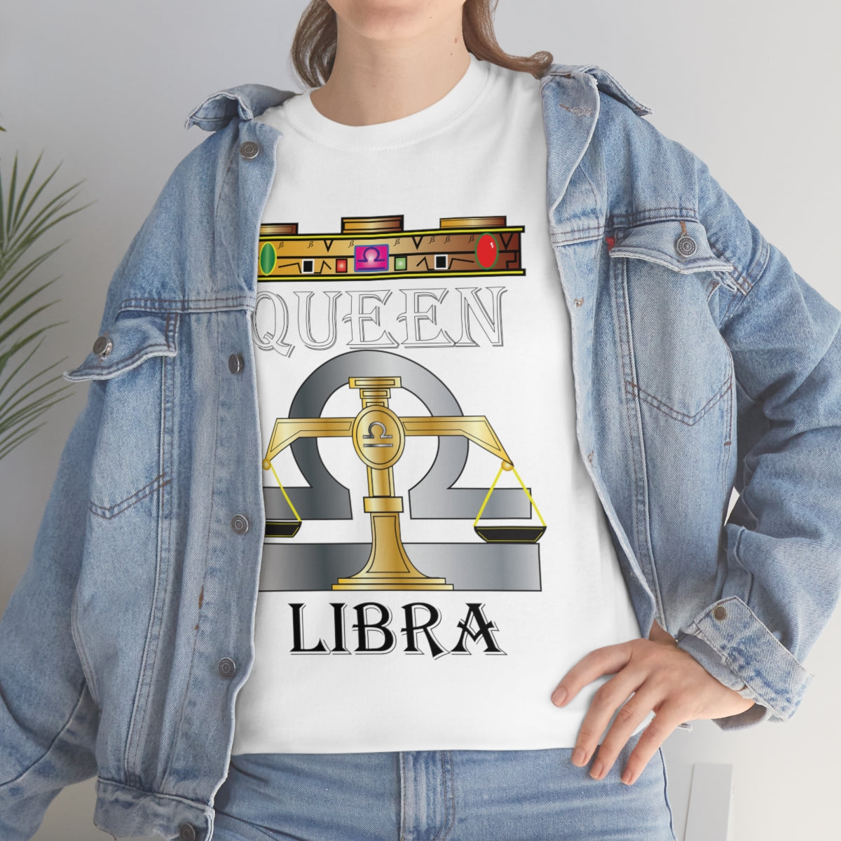 Queen Libra Unisex Heavy Cotton Tee