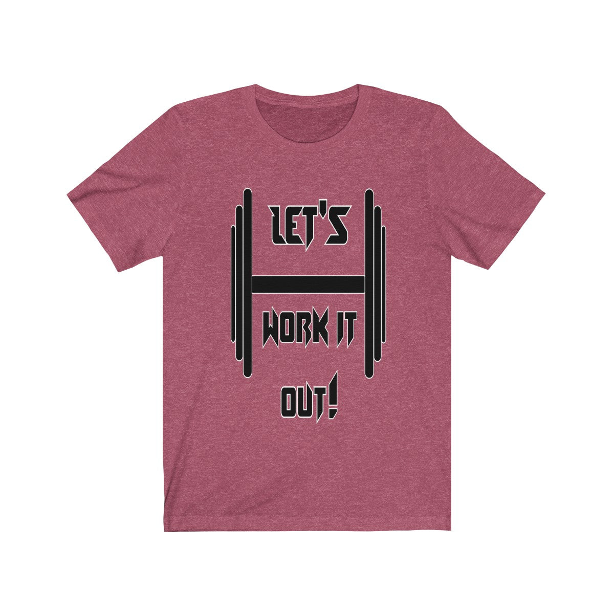 Let's work it out [black]Unisex Jersey Short Sleeve Tee