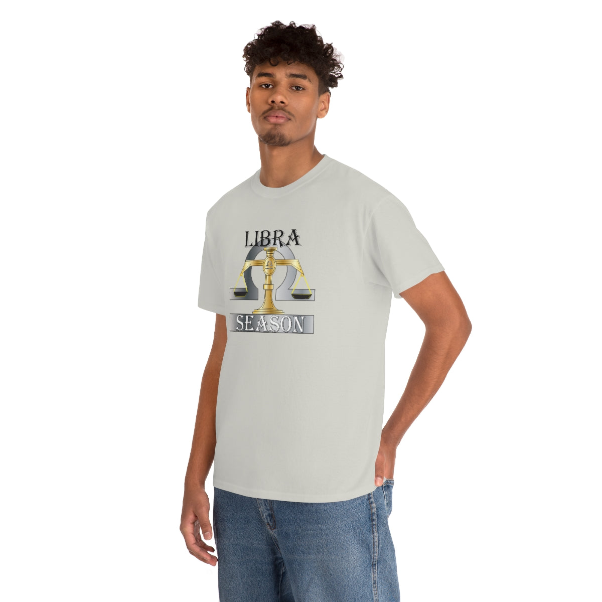 Libra season Unisex Heavy Cotton Tee