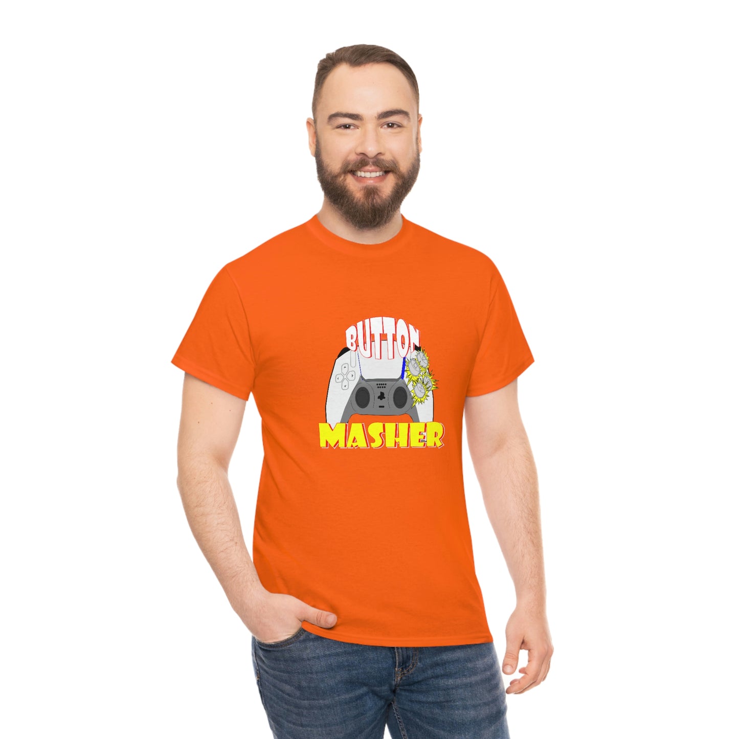 Button Masher [Ps ]ver.2Unisex Heavy Cotton Tee