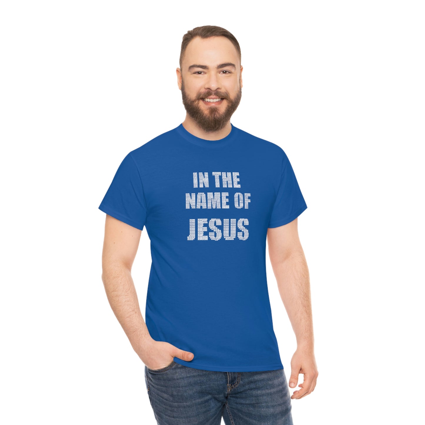 In the name of Jesus Unisex Heavy Cotton Tee