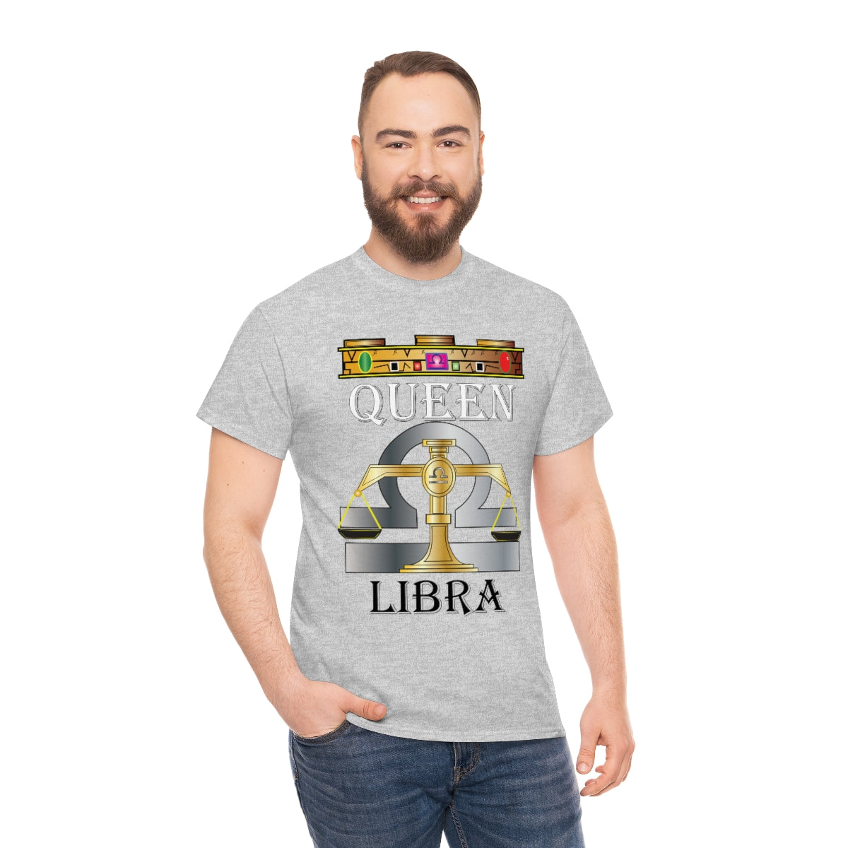 Queen Libra Unisex Heavy Cotton Tee