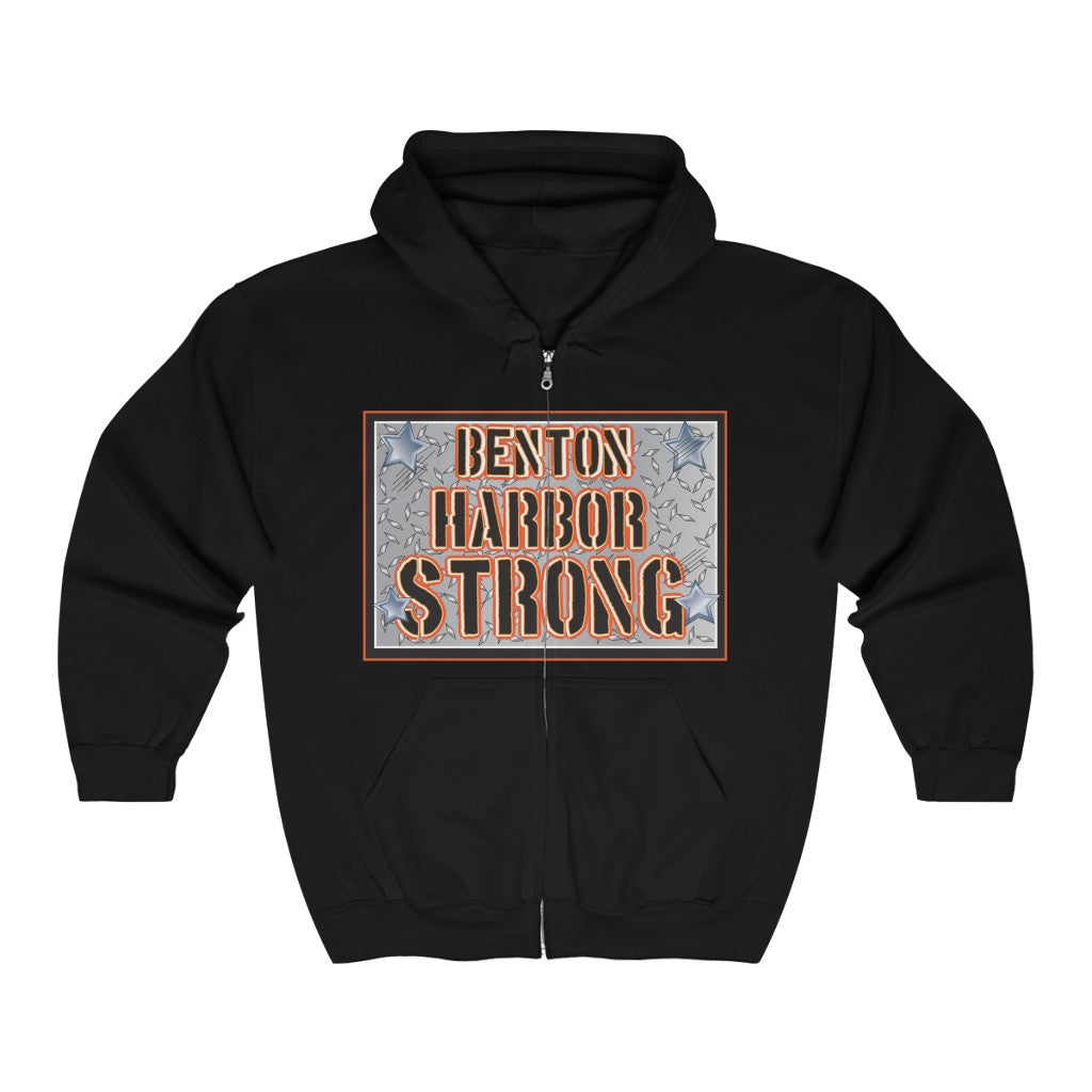 Benton harbor strong Unisex Heavy Blend™ Full Zip Hooded Sweatshirt