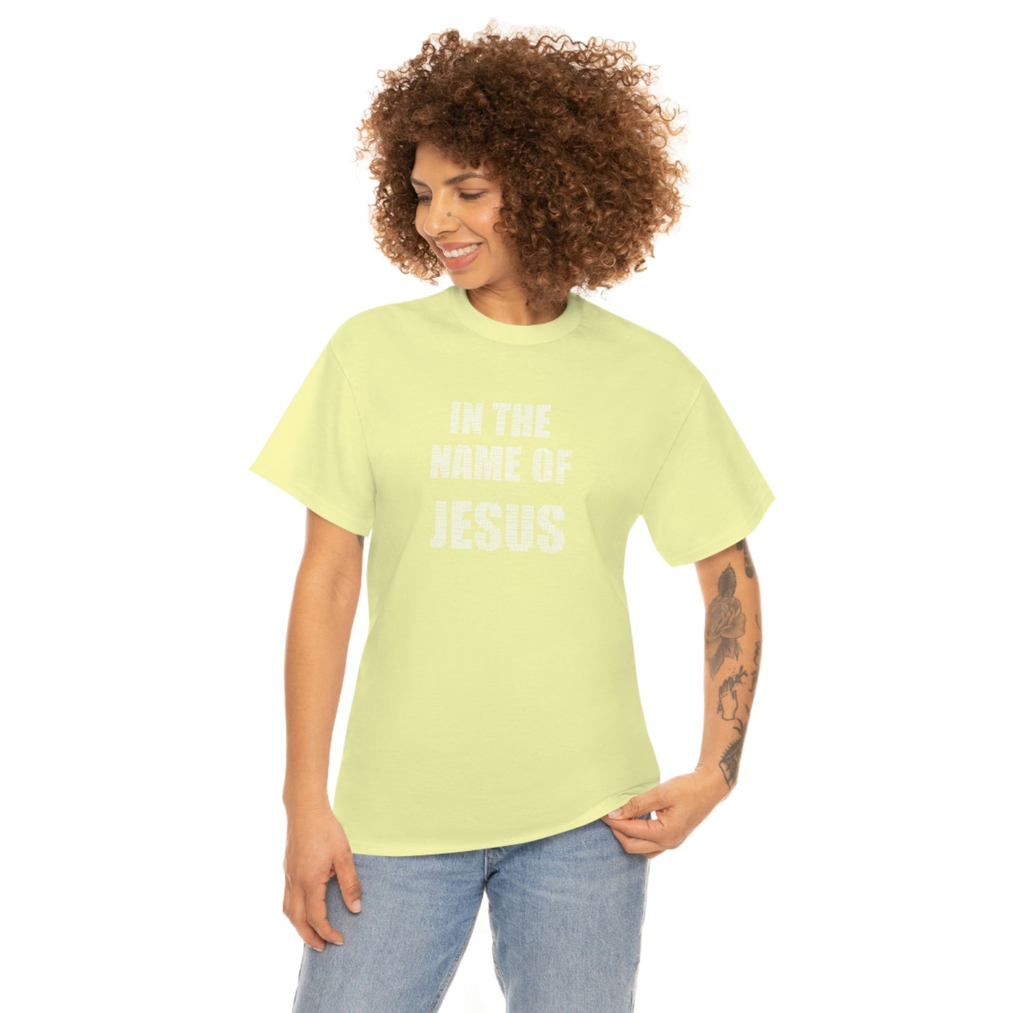 In the name of Jesus Unisex Heavy Cotton Tee