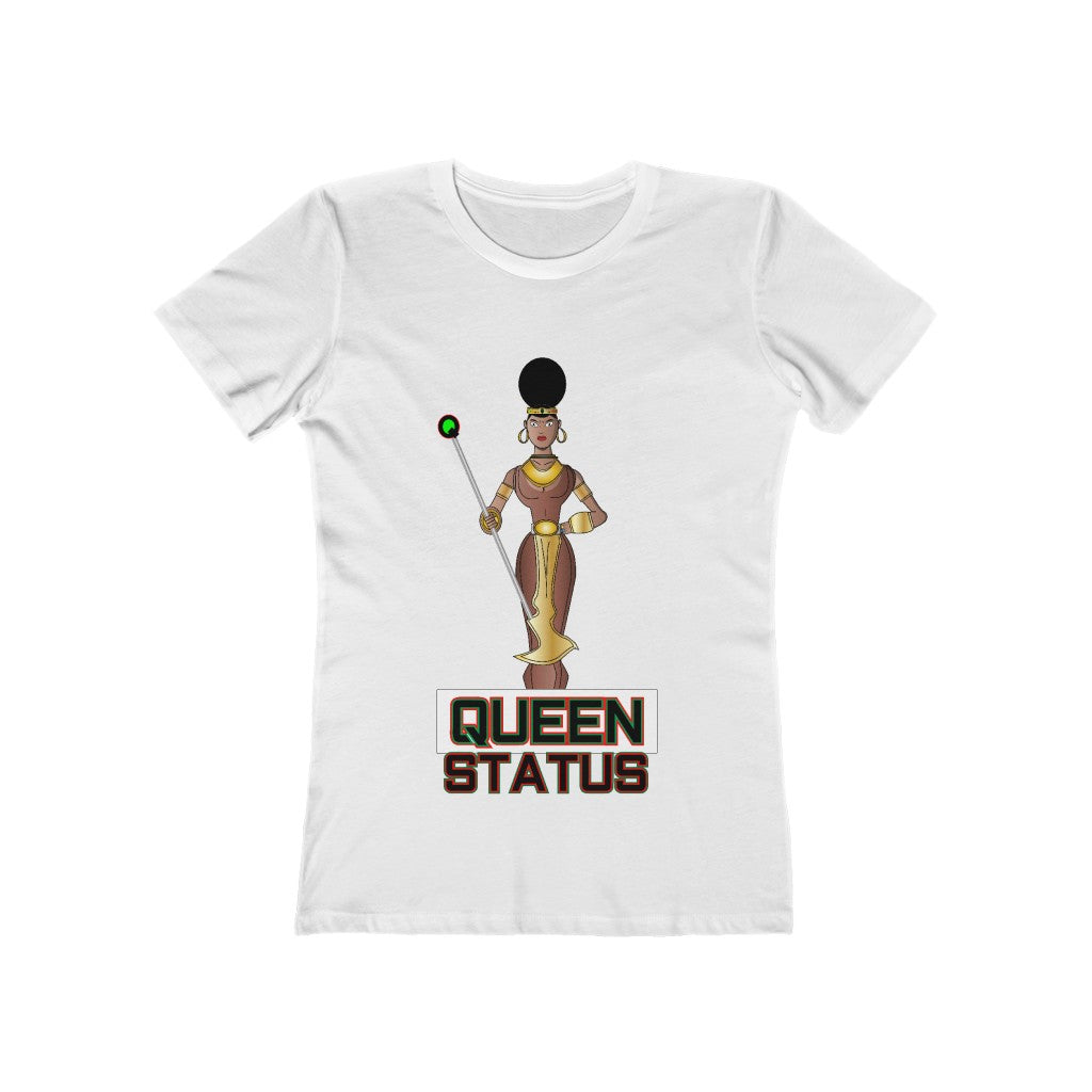 QUEEN STATUS/front/back Women's The Boyfriend Tee