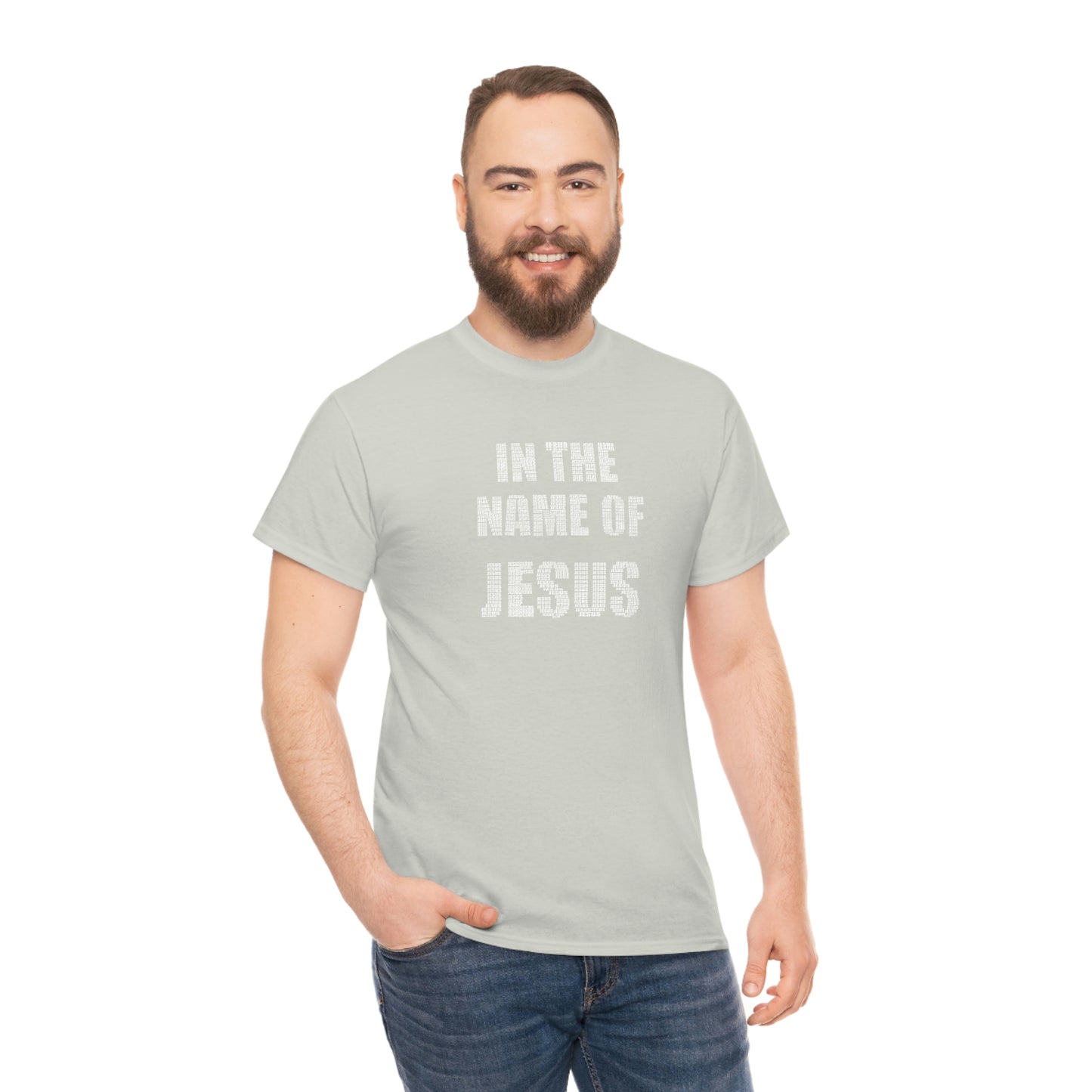 In the name of Jesus Unisex Heavy Cotton Tee