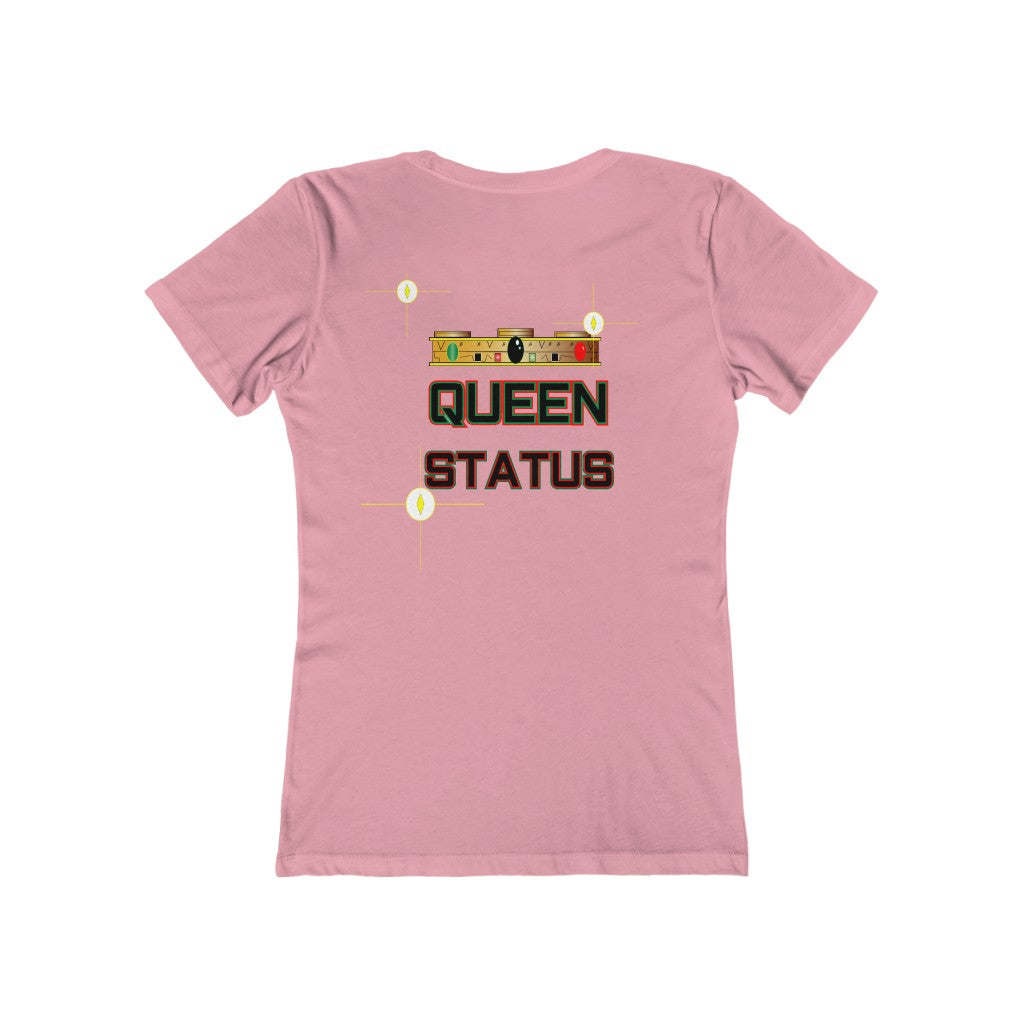 QUEEN STATUS/front/back Women's The Boyfriend Tee