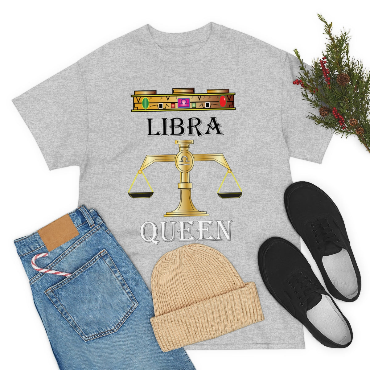 Libra queen Unisex Heavy Cotton Tee