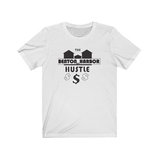 The Benton Harbor city Hustle Unisex Jersey Short Sleeve Tee