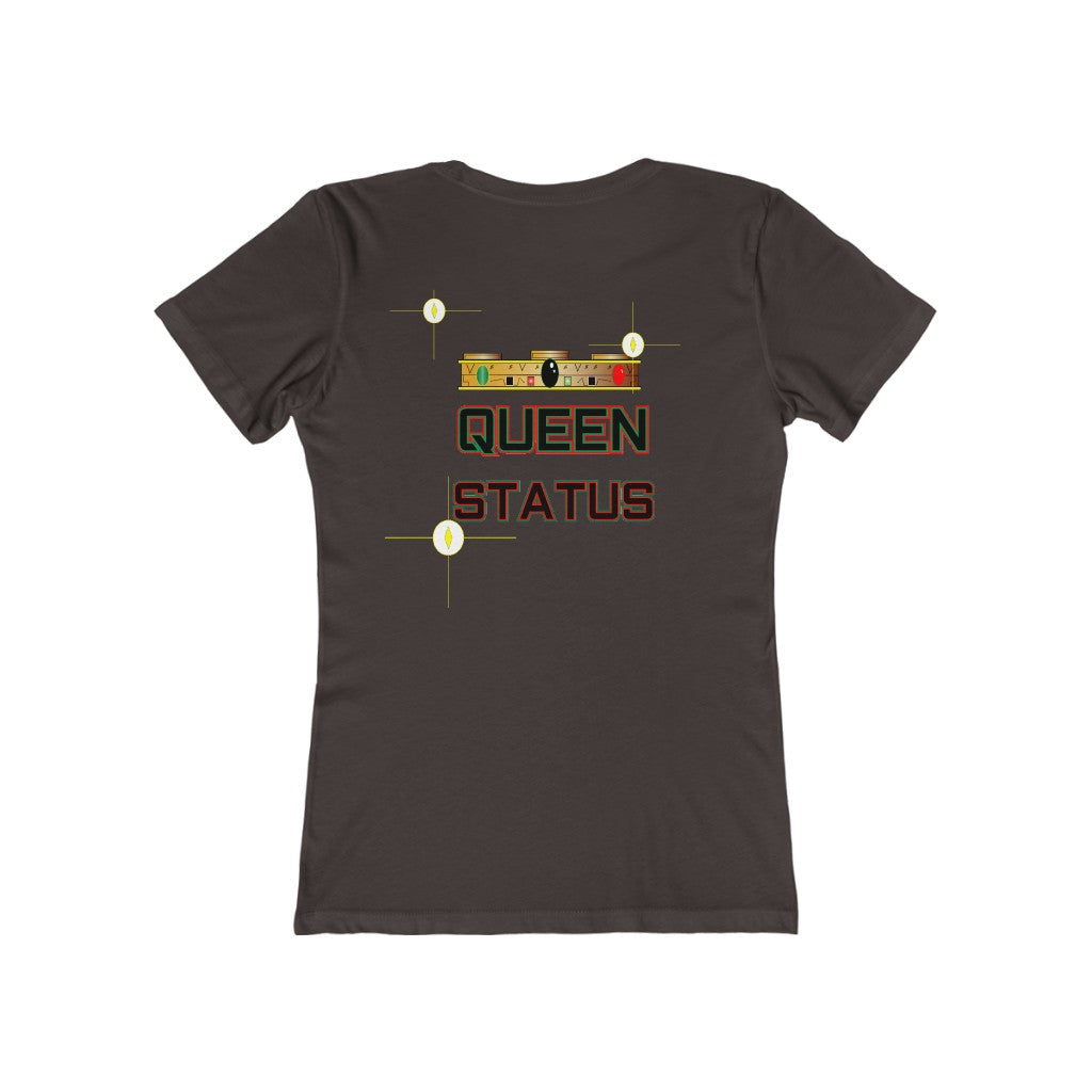 QUEEN STATUS/front/back Women's The Boyfriend Tee