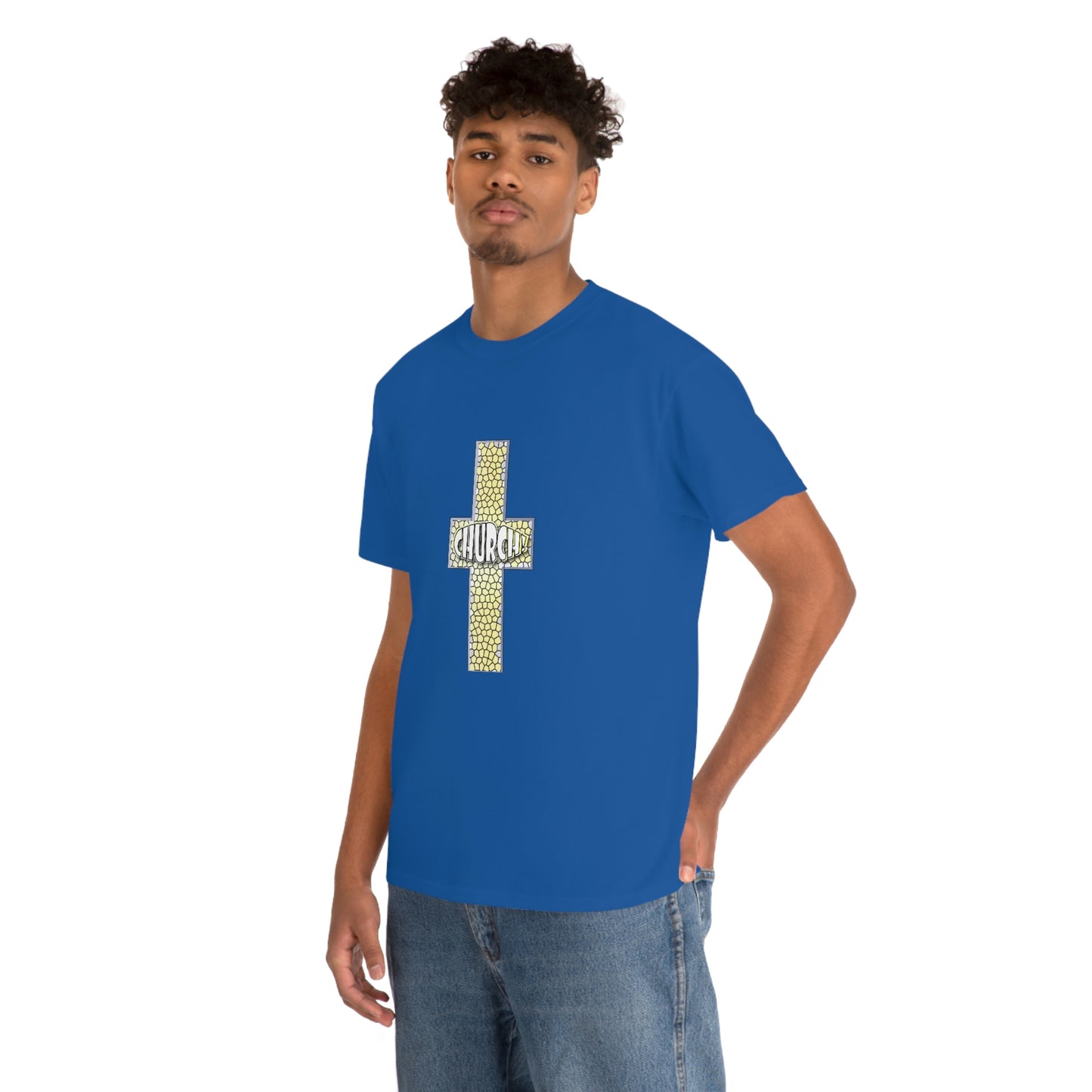 Church[cross] Unisex Heavy Cotton Tee