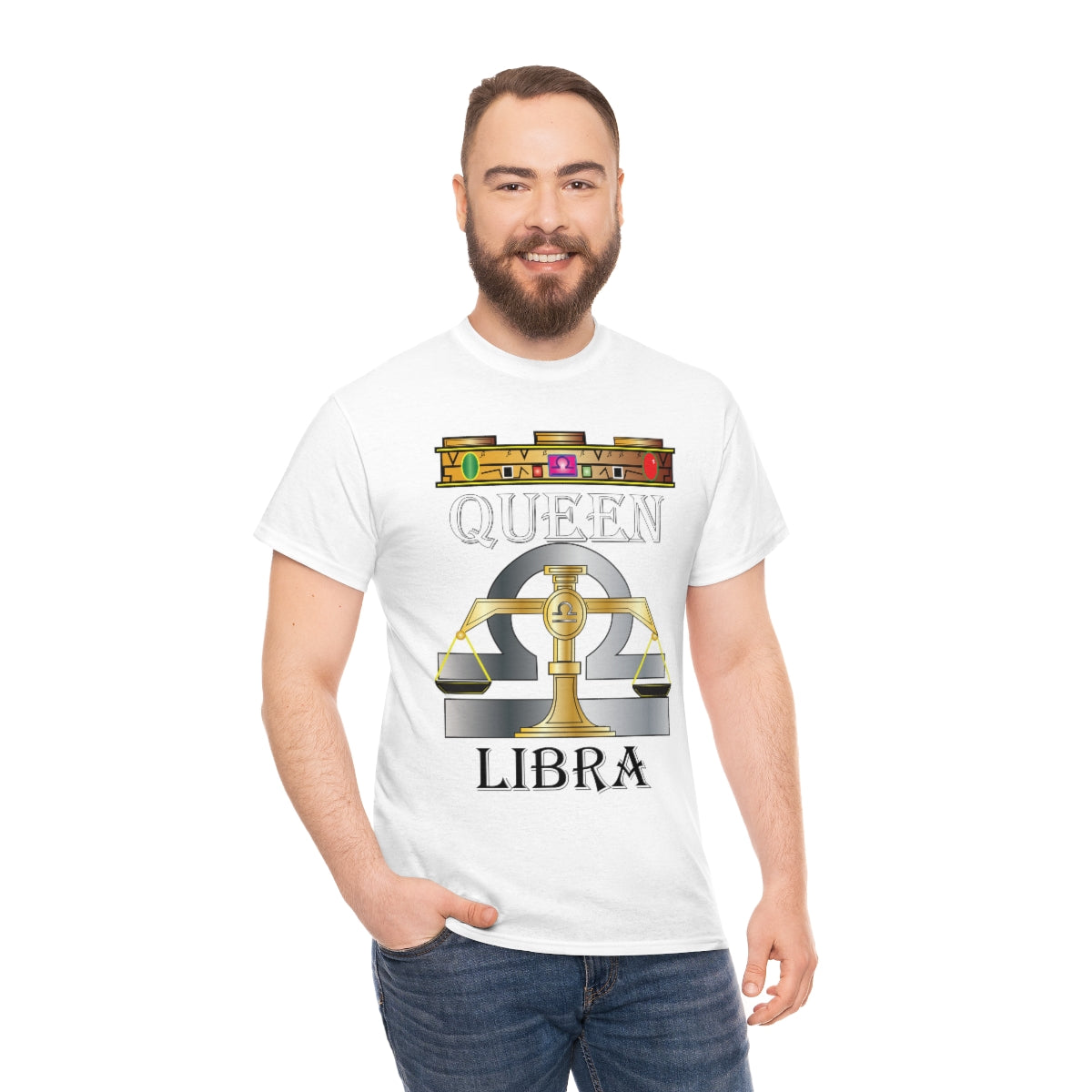 Queen Libra Unisex Heavy Cotton Tee