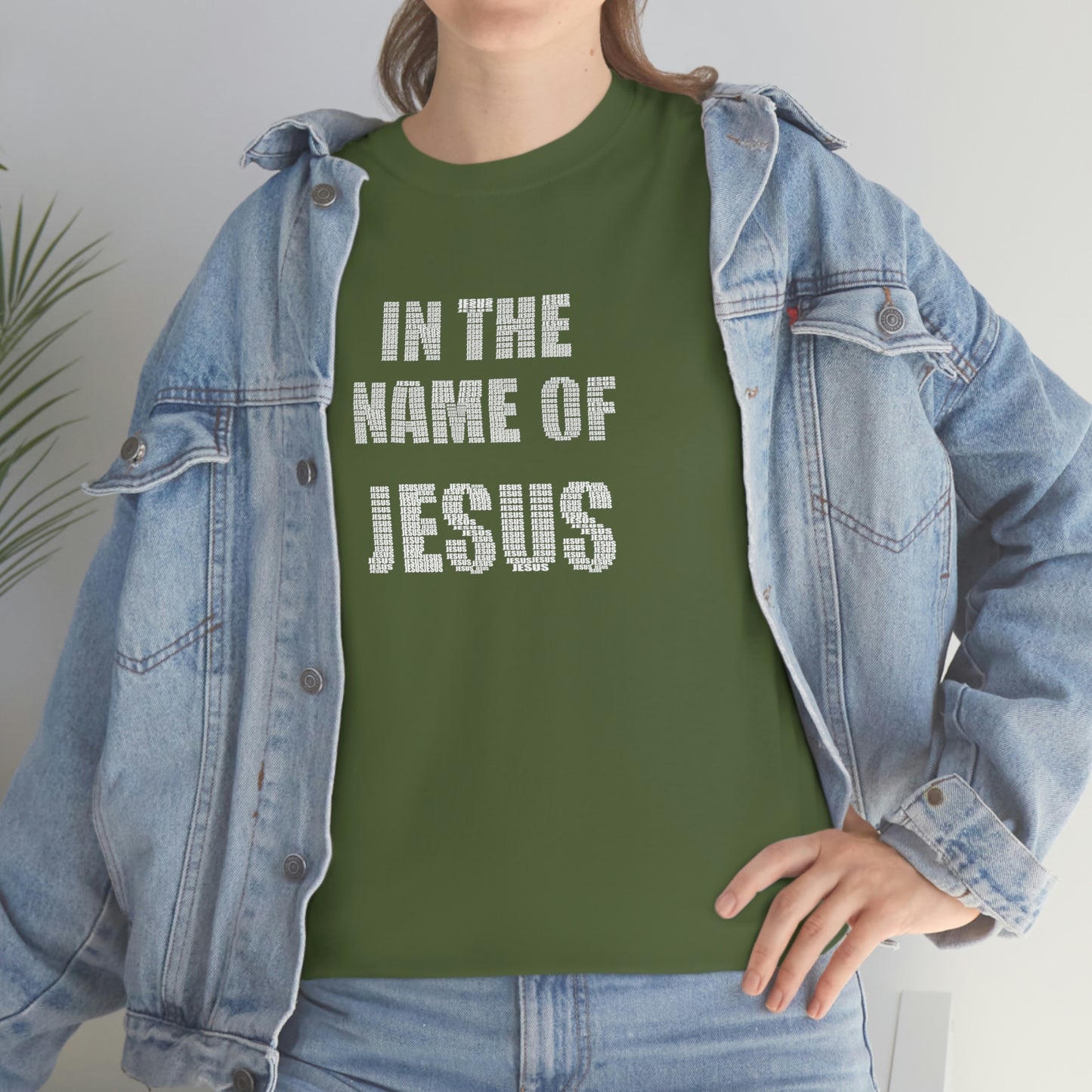 In the name of Jesus Unisex Heavy Cotton Tee