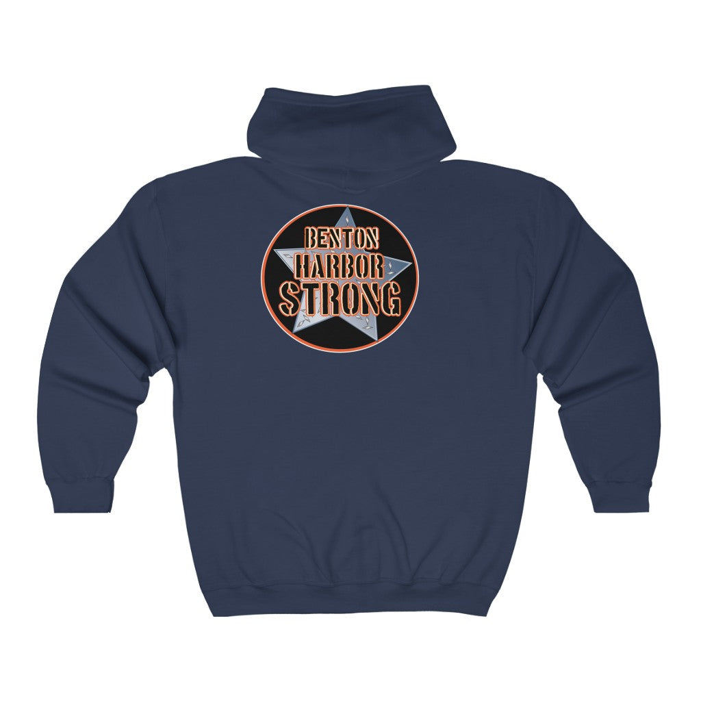 Benton harbor strong Unisex Heavy Blend™ Full Zip Hooded Sweatshirt