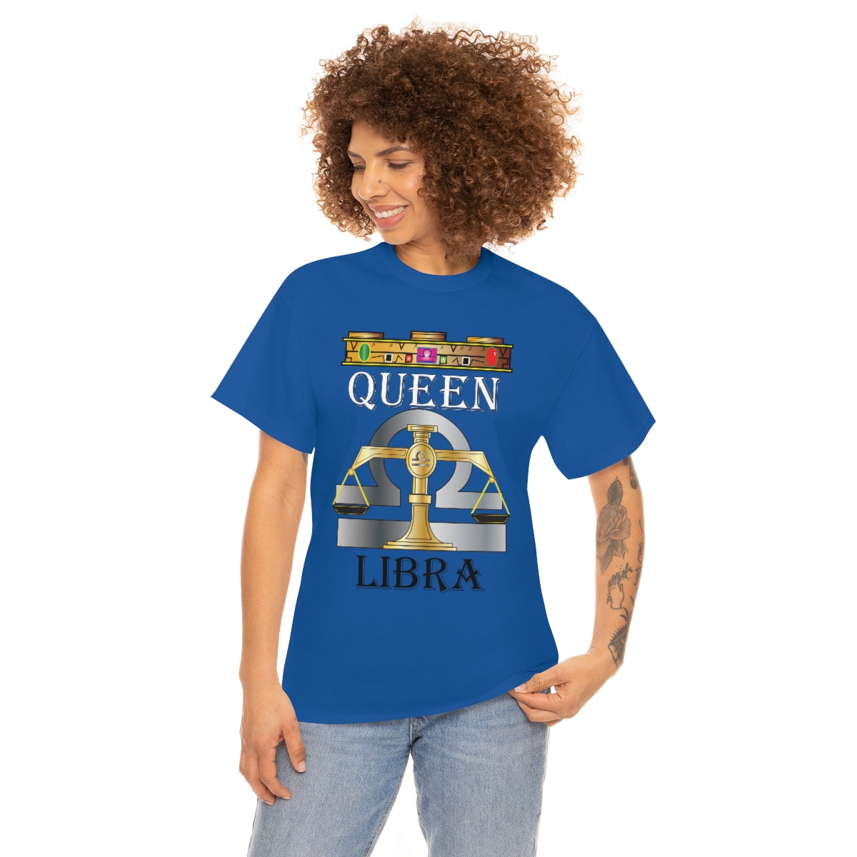 Queen Libra Unisex Heavy Cotton Tee