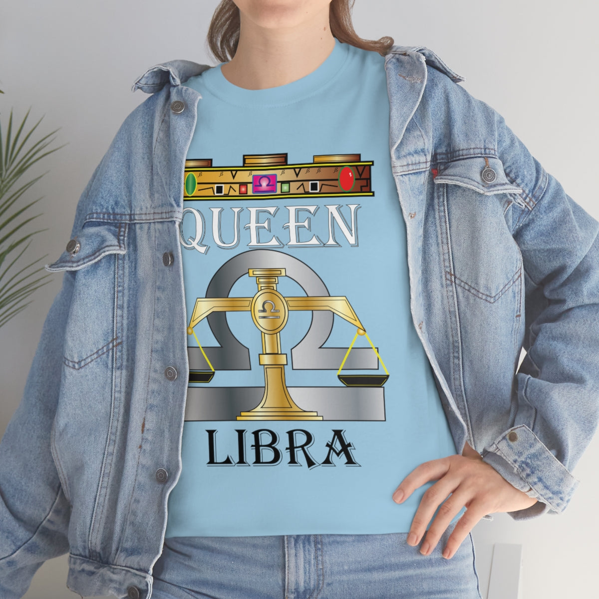 Queen Libra Unisex Heavy Cotton Tee