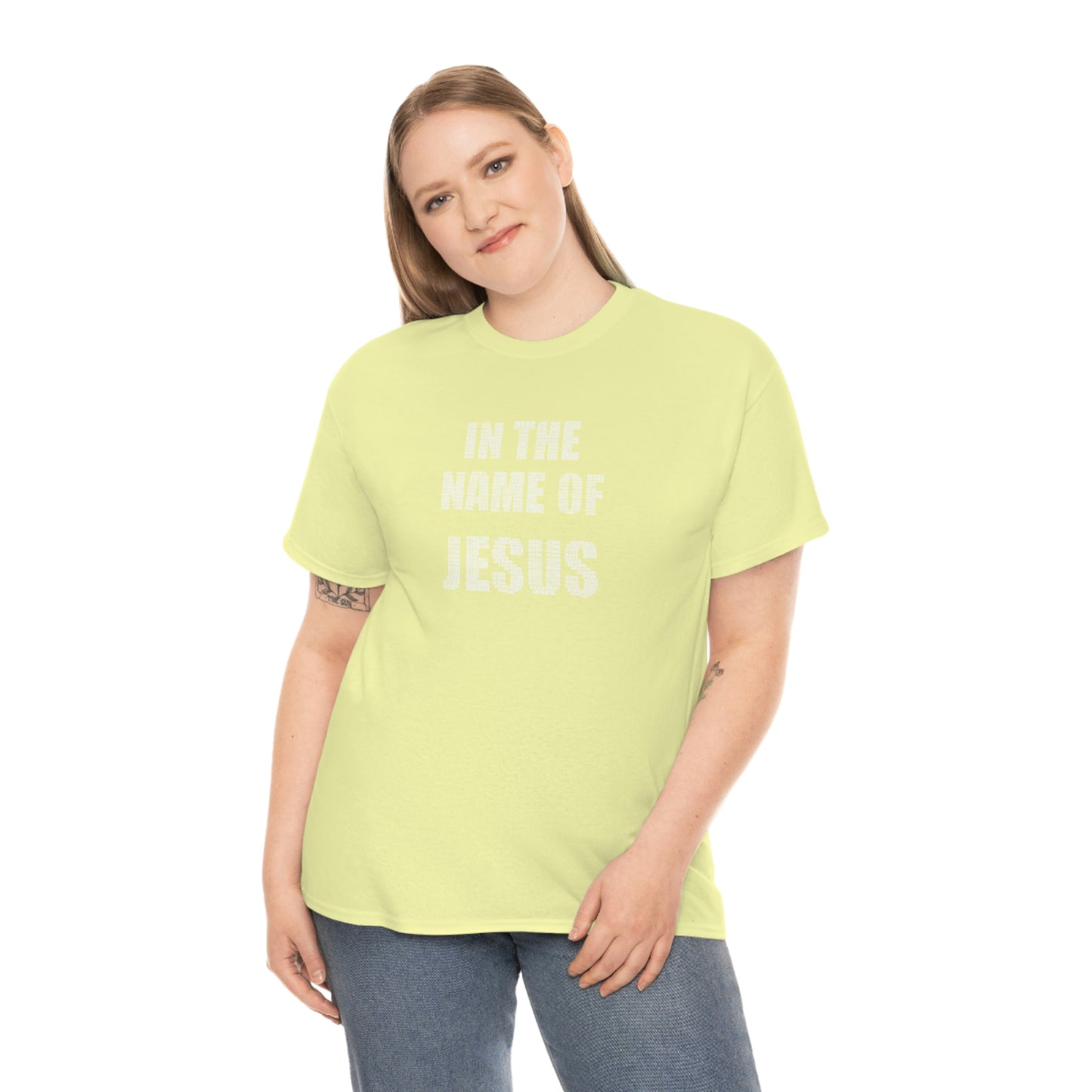 In the name of Jesus Unisex Heavy Cotton Tee