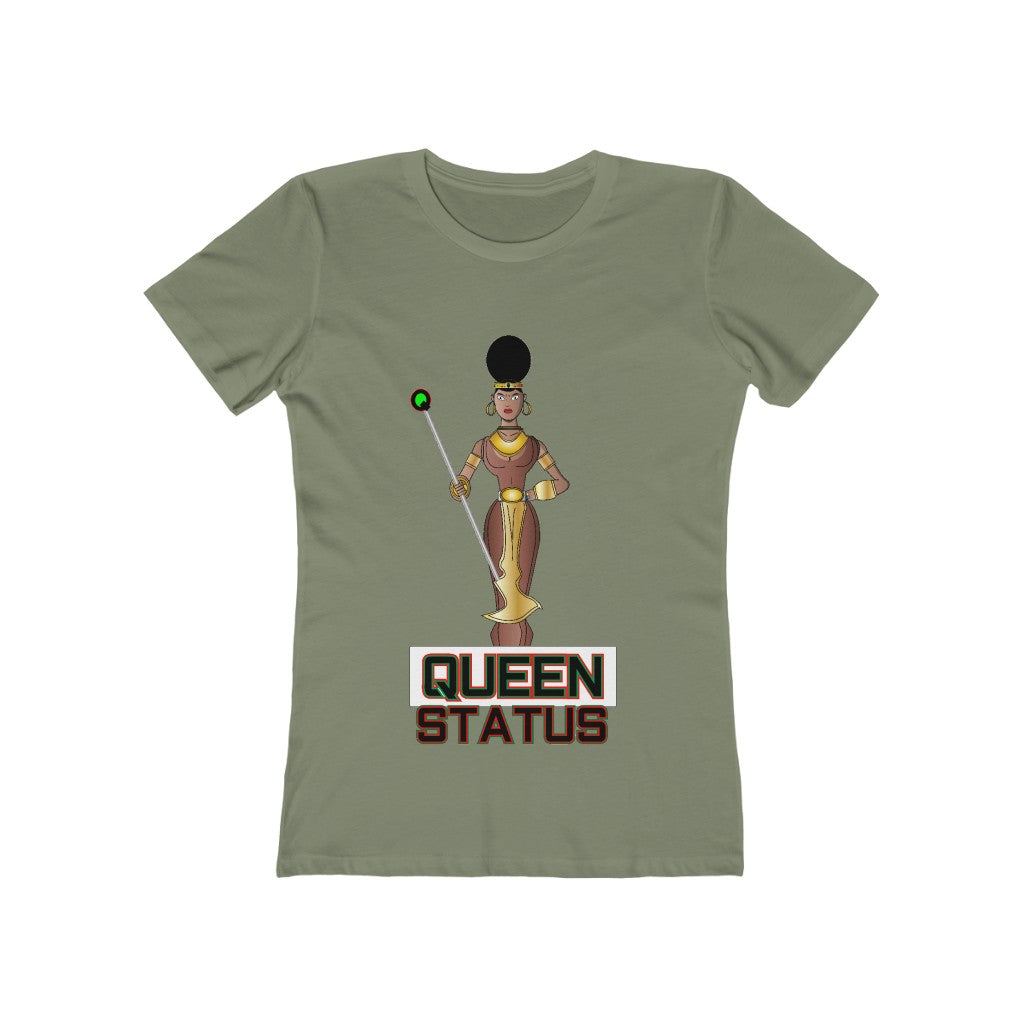 QUEEN STATUS/front/back Women's The Boyfriend Tee