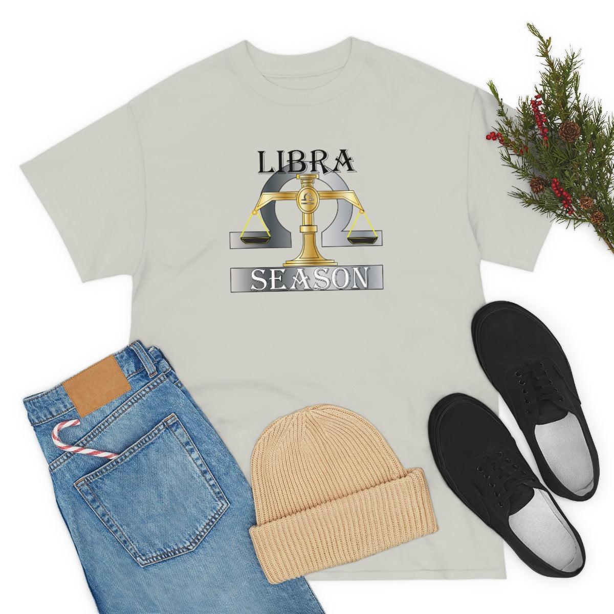 Libra season Unisex Heavy Cotton Tee