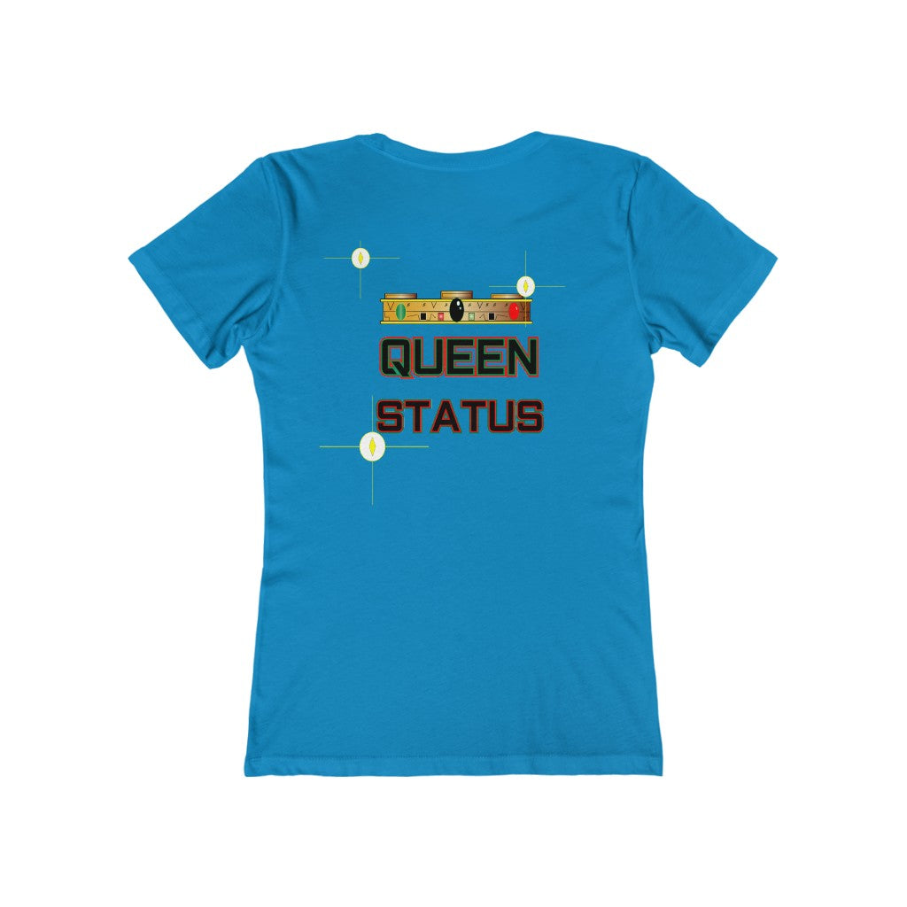 QUEEN STATUS/front/back Women's The Boyfriend Tee