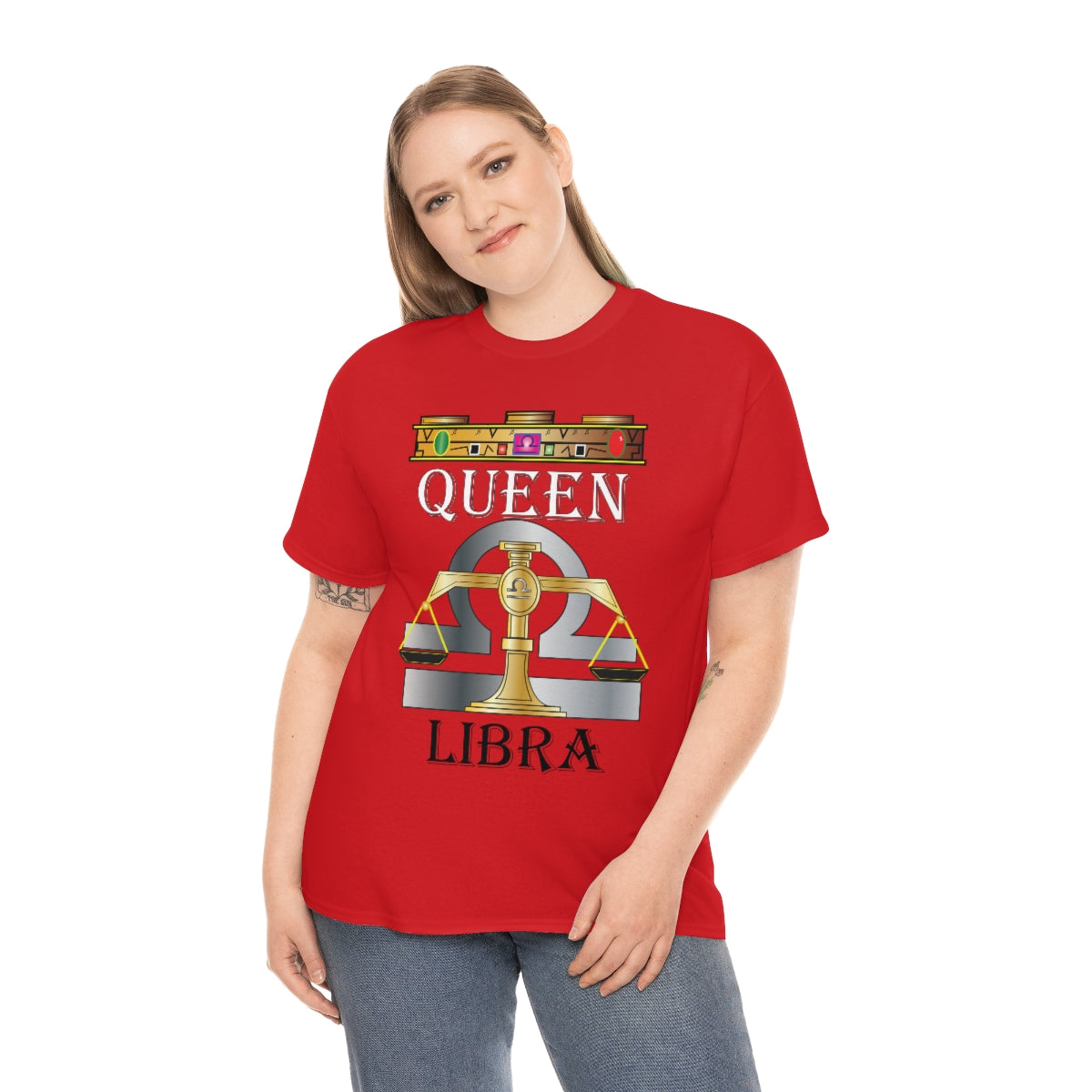 Queen Libra Unisex Heavy Cotton Tee