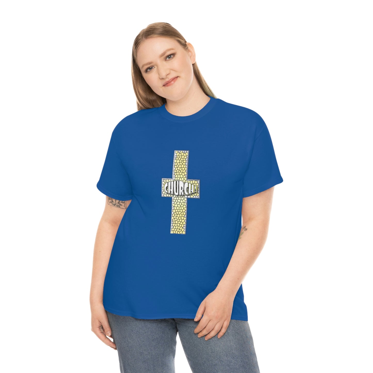 Church[cross] Unisex Heavy Cotton Tee