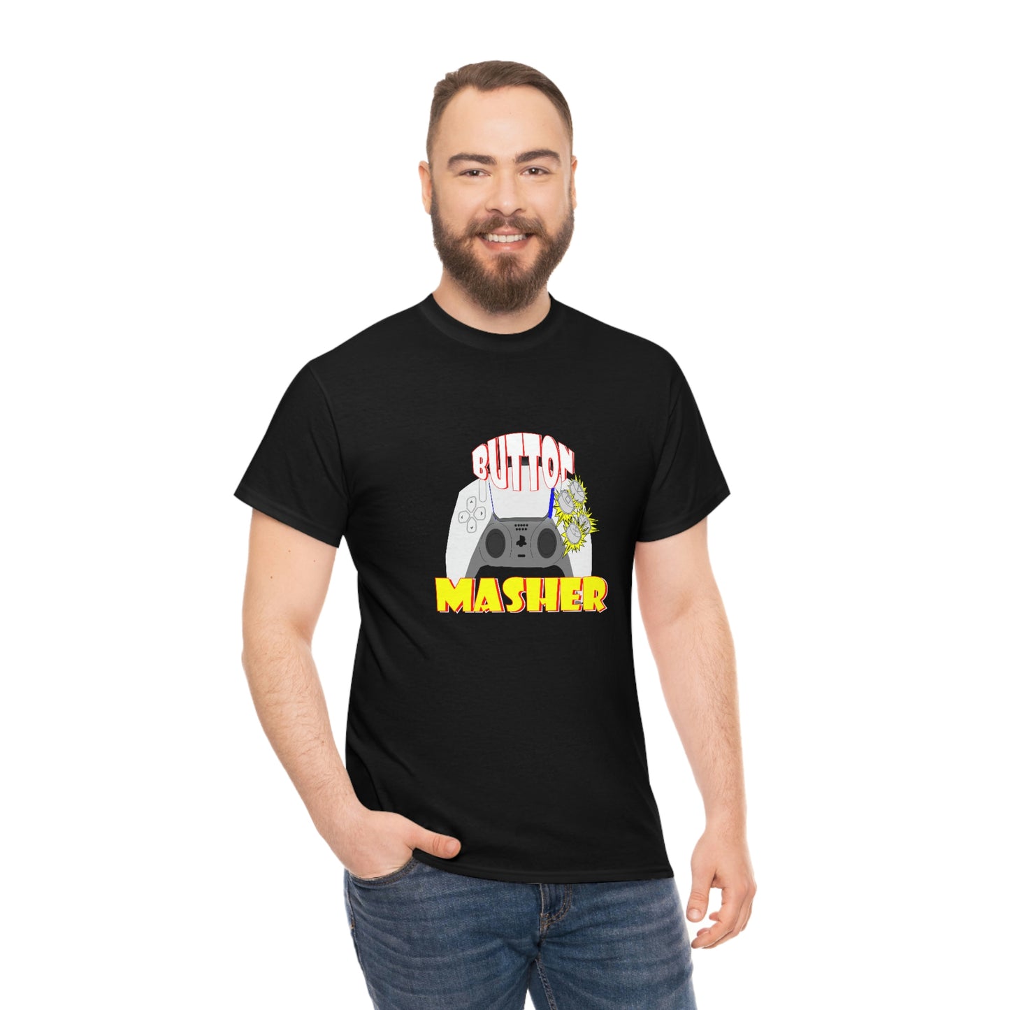 Button Masher [Ps ]ver.2Unisex Heavy Cotton Tee