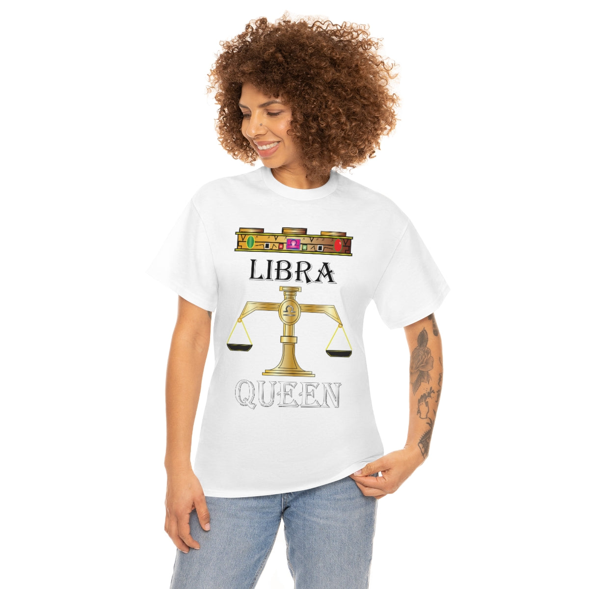 Libra queen Unisex Heavy Cotton Tee