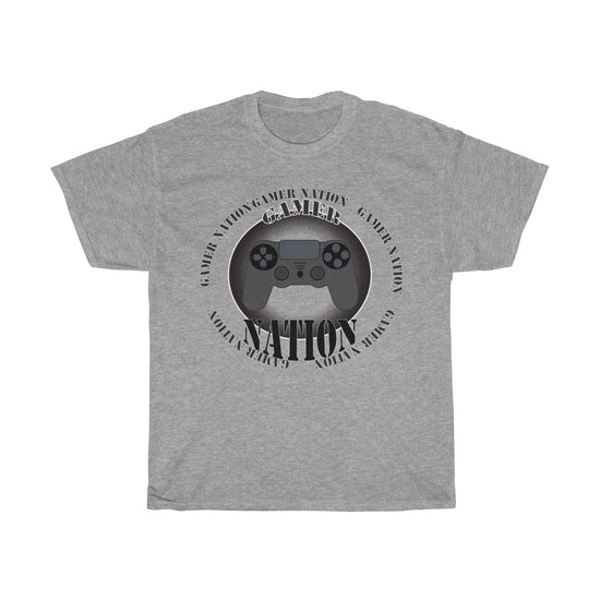 Gamer Nation Ps4 Unisex Heavy Cotton Tee