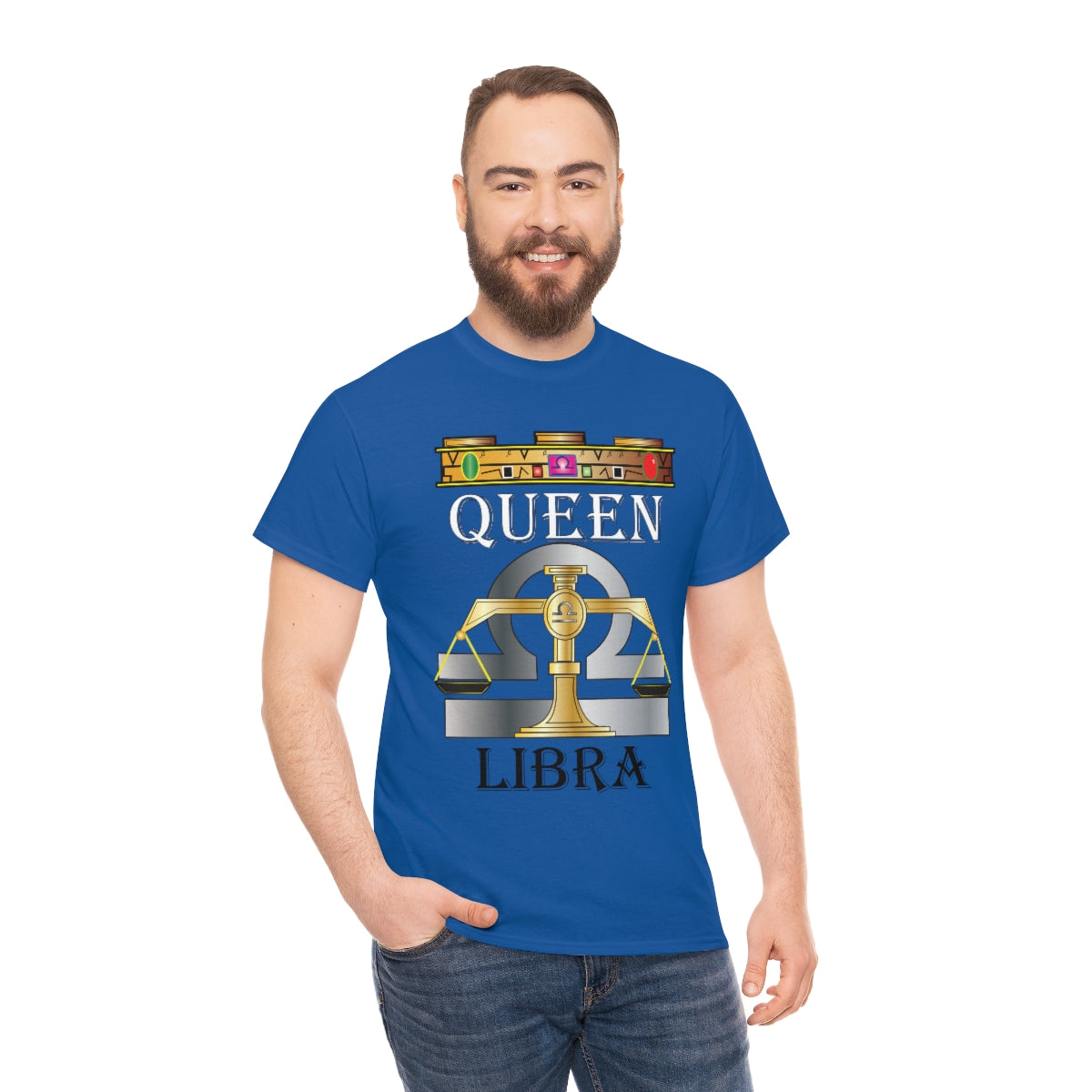 Queen Libra Unisex Heavy Cotton Tee