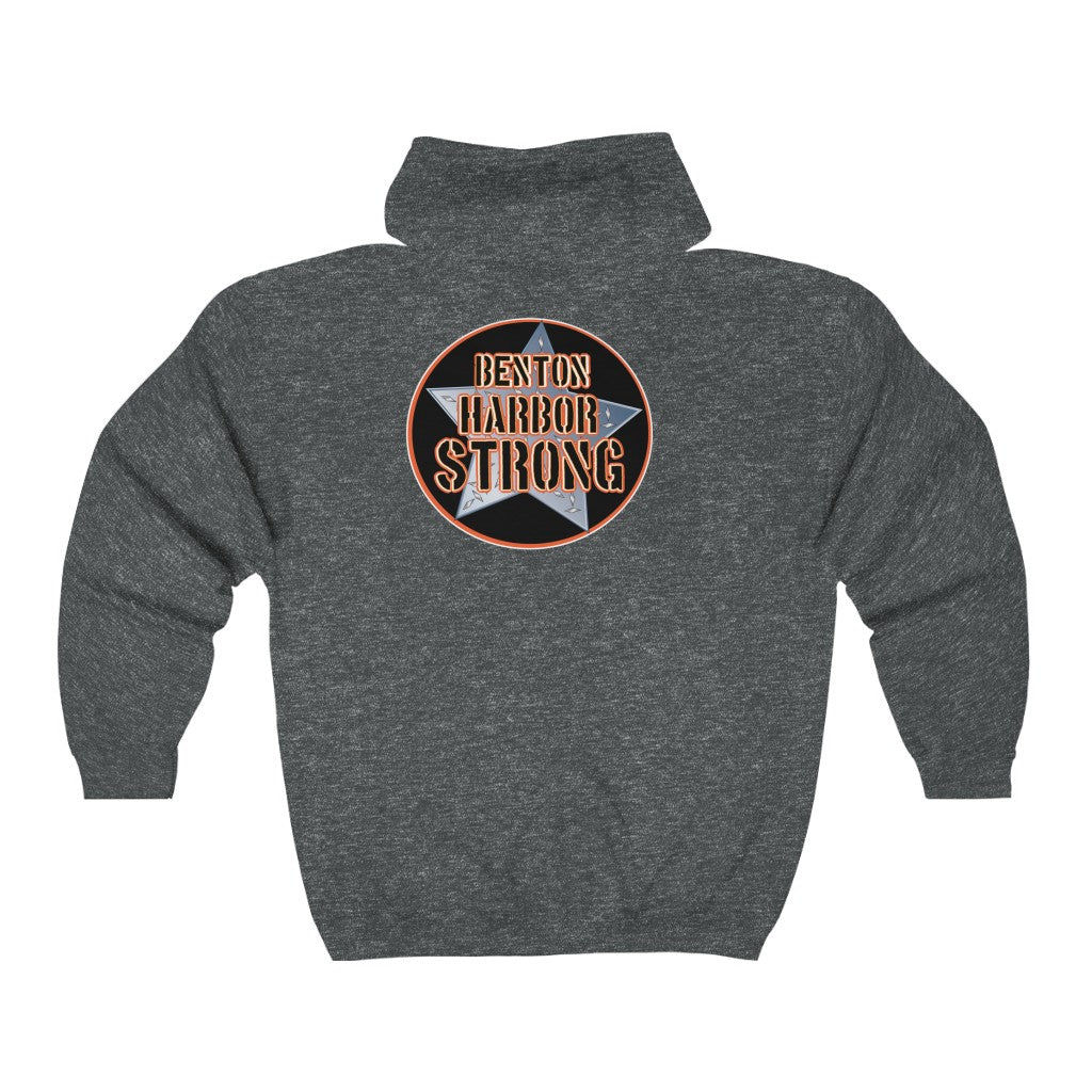 Benton harbor strong Unisex Heavy Blend™ Full Zip Hooded Sweatshirt