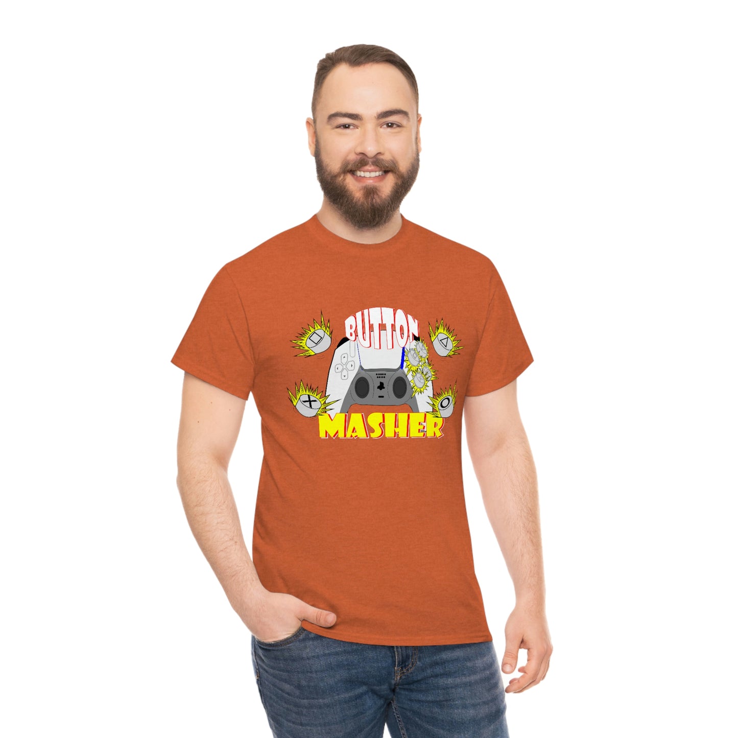Button Masher [Ps] Unisex Heavy Cotton Tee