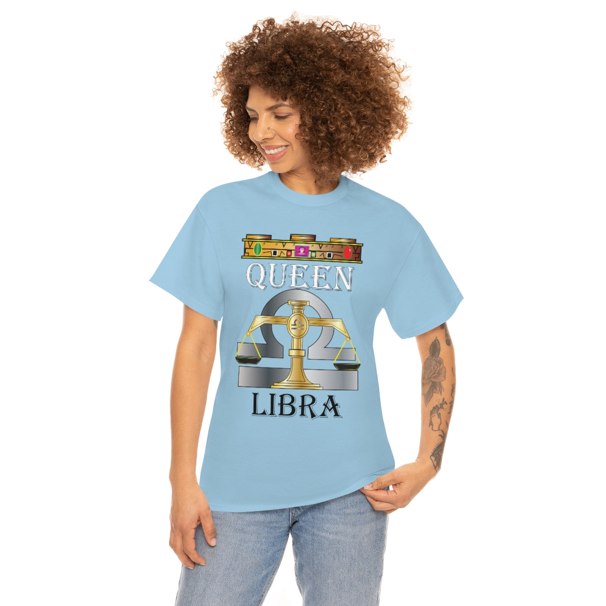 Queen Libra Unisex Heavy Cotton Tee