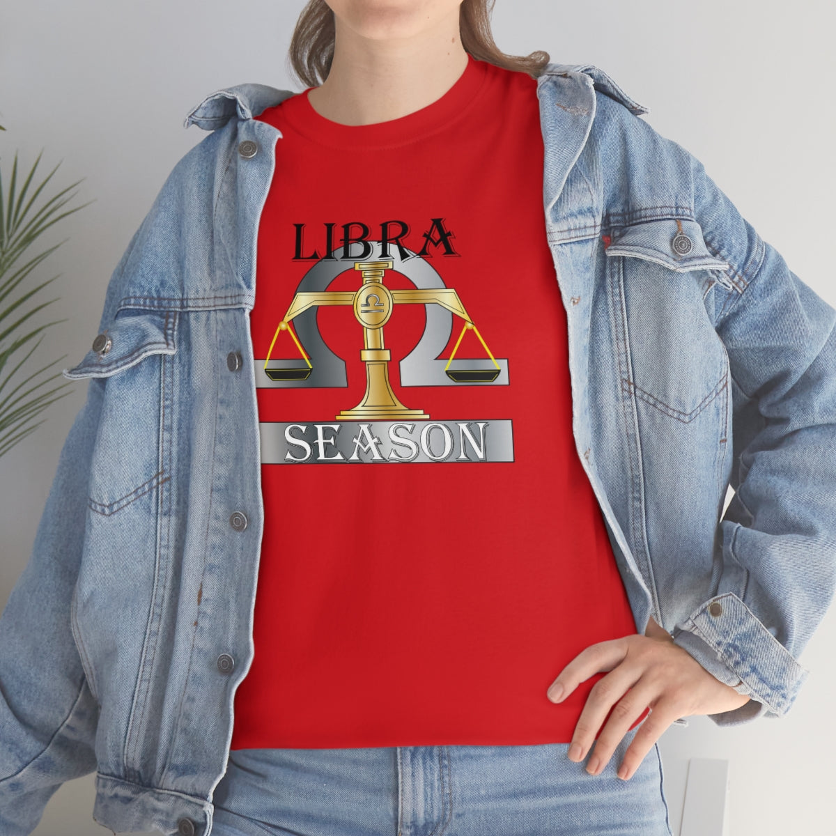 Libra season Unisex Heavy Cotton Tee